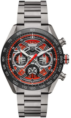 TAG Heuer Carrera Chronograph Extreme Sport Titanium - Ceramic / Orange / Bracelet